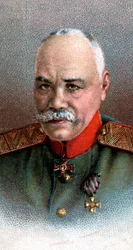 Generale Mikhail Vasilevich Alexeiev 1857-1918, soldato russo, 1917