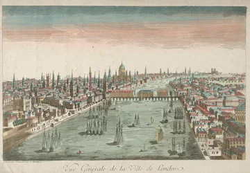 Veduta generale di Londra, XVIII secolo