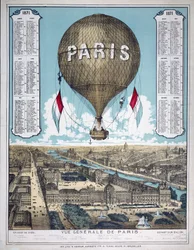 Veduta generale di Parigi, Francia