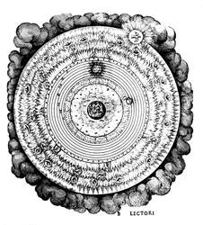 Universo geocentrico o centrato sulla Terra, c. 1617