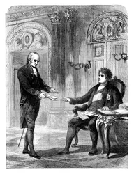 George Canning 1770-1827 riceve la sua nomina a Primo Ministro, 1827 c. 1895