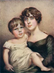 George Dacres Patterson e sua madre, Eleanor Dacres Patterson