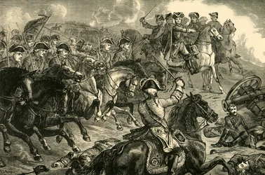 Giorgio II, alla battaglia di Dettingen, 27 giugno 1743, 1890