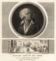 Georges Danton, deputato di Parigi alla Convenzione nazionale, giustiziato nel 1794