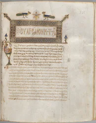 Libro dei Vangeli con Commentari: Ritratto di Luca, c. 1000-1100