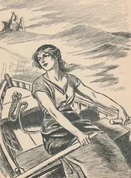 Grace Darling rema verso il relitto