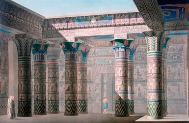 Grande Tempio, Isola di Philae, Nubia, Egitto, 19° secolo