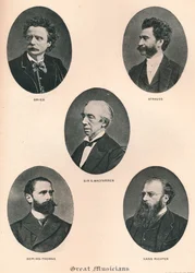 Grandi Musicisti - Tavola IX., 1895