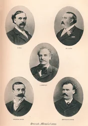 Grandi musicisti - Tavola VI., 1895