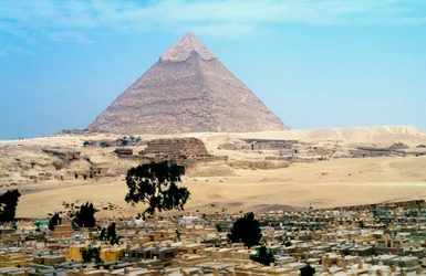 Grande Piramide di Cheope a Giza, Egitto, IV dinastia, Antico Regno, XXVI secolo a.C.