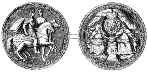 Grande Sigillo di Guglielmo e Maria, XIX secolo