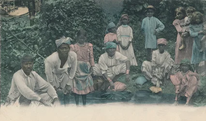 Saluti dalla Giamaica. Coolies che lavano, 1905