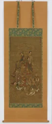 Gruppo di esseri celesti, periodo Nanbokucho, XIV-XV secolo