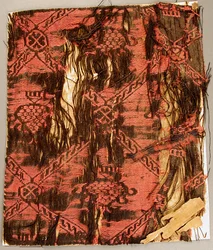 Graticcio Guilloche con pigna, bizantino, VII-IX secolo