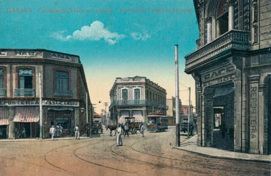 Habana. Cazada de Vives y Cristina. Vives e Cristina Avenue, Cuba, c1910