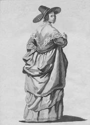 Abito di una moglie di mercante di Londra nel 1640, 1776