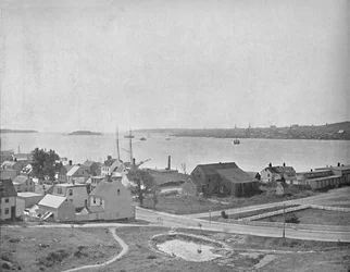 Porto di Halifax, Nuova Scozia, vicino a Dartmouth