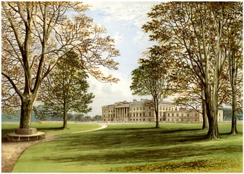 Hamilton Palace, South Lanarkshire, Scozia, casa del Duca di Hamilton, c1880