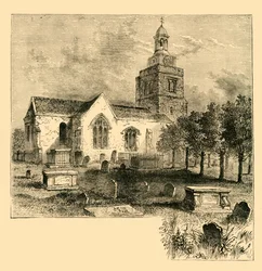 Chiesa Parrocchiale di Hammersmith, nel 1820, c1878