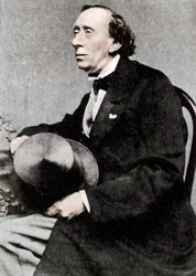 Hans Christian Andersen, autore e poeta danese, metà XIX secolo