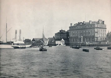 Harwich - Il Molo e il Great Eastern Hotel, 1895