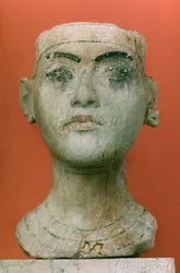 Testa di un re, Tutankhamon, egiziano
