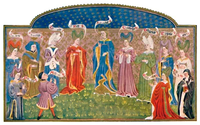 Copricapi nel XV secolo MS. Roy. 15 E. v., XV secolo, 1903