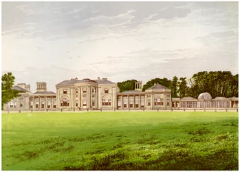 Heaton Park, Lancashire, residenza del Conte di Wilton, c1880