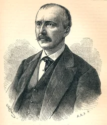 Heinrich Schliemann, 1822-1890, archeologo tedesco, 1893