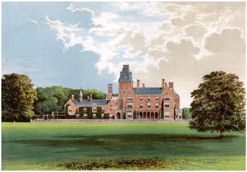 Hemsted Park, vicino a Staplehurst, Kent, casa del Visconte Cranbrook, c1880
