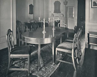 Mobili da sala da pranzo in mogano Hepplewhite