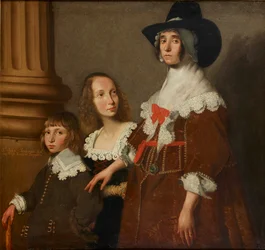 Hester Tradescant e i suoi figliastri, John e Frances, c1644