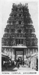 Tempio indù, Srirangam, India, c1925