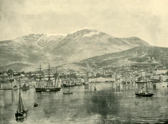 Hobart, dalla Baia, 1901