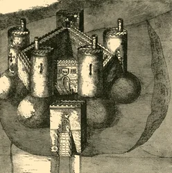 Castello di Holt, nel 1610, 1898