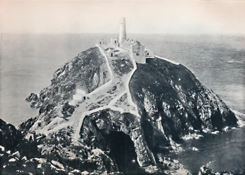 Holyhead - Il South Stack, Faro, 1895