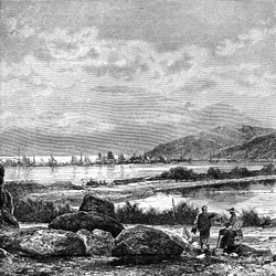 Hong Kong, vista da Kowlun, c1890