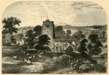 Chiesa di Hornsey nel 1750