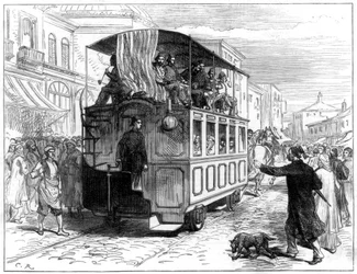 Tram trainato da cavalli, Costantinopoli
