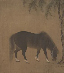 Cavallo e salice, inizio XV secolo