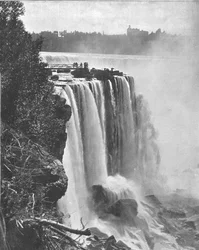 Cascate a ferro di cavallo, Niagara, Nord America, c1900