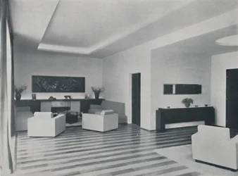Casa a Bucarest di Rudolf Frankel - Il soggiorno, 1942