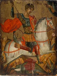 Icona di San Giorgio che uccide il drago
