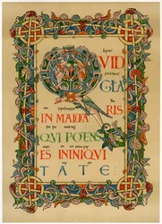 Iniziale illuminata Q