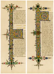 Lettere iniziali illuminate, fine XV secolo