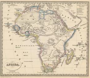Illustrazione tratta dal libro Atlas over alle Jordens Dele di autore sconosciuto e pubblicato da Chr. Steen & Søn (Copenaghen, 1857)