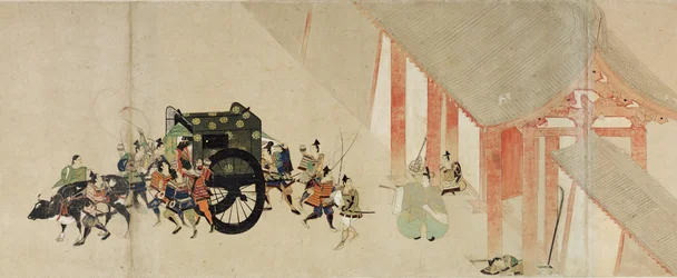 Racconto illustrato della guerra civile di Heiji La visita imperiale a Rokuhara