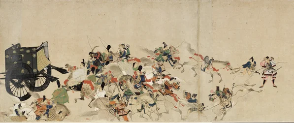 Racconto illustrato della guerra civile di Heiji La visita imperiale a Rokuhara 3 rotoli, XIII secolo