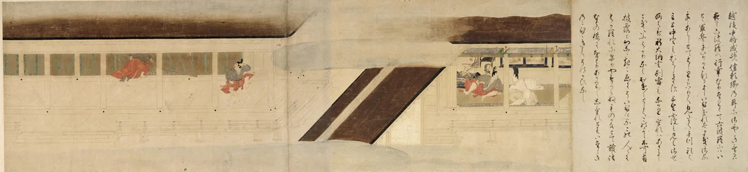 Racconto illustrato della guerra civile di Heiji La visita imperiale a Rokuhara 7 rotolo, XIII secolo
