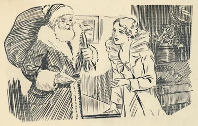 Illustrazione da The Mystification of Santa Claus, 1936